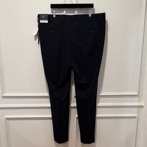 GS Perfect Fit Men’s Pants 44x32 Black Dress Trousers Flat Front Big Tall NWT